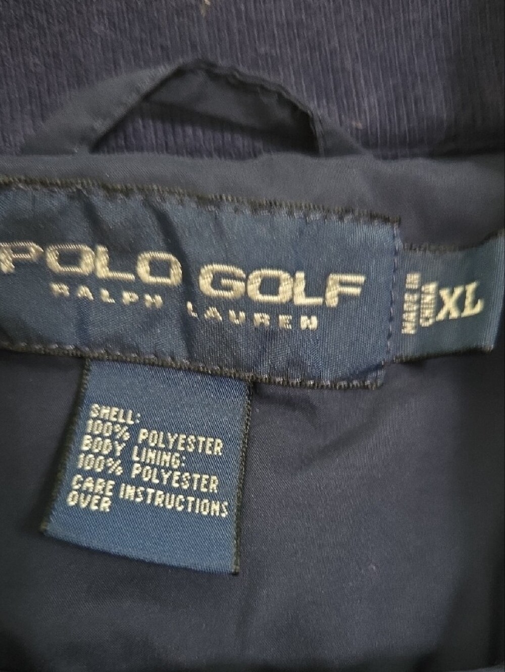 Polo by Ralph Lauren Navy Pullover Windbreaker with White Pony - Picture 2 of 11